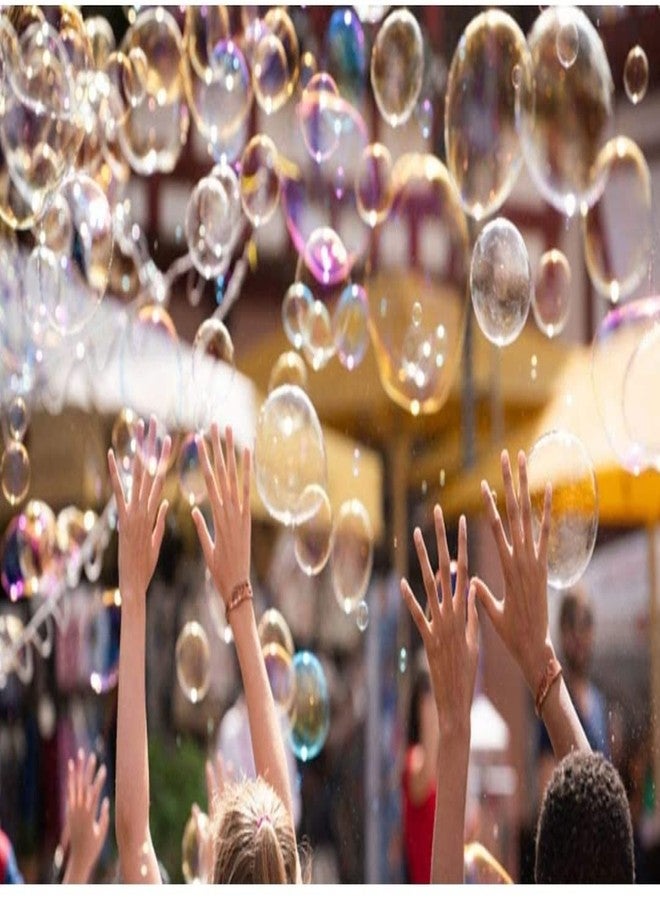 FULLFILLS عصا فقاعات طويلة مع طاحونة هوائية للأطفال، عبوة من 4 قطع - Image 4